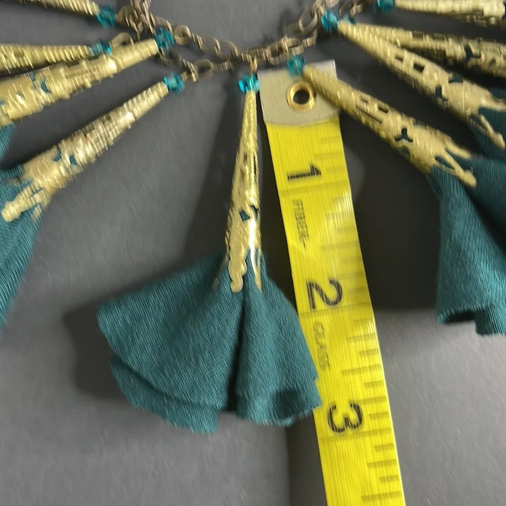 Vintage Fabric Pendant Necklace